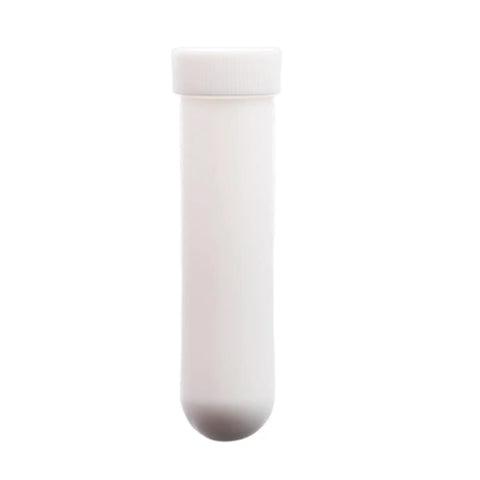 Top Shelf Heavy Duty PTFE Centrifuge Test Tubes 35ml Featuring Slick Screw Cap Design pro grade lab vial for chemical resistance.