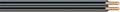 Close-up of Black 200 Foot 12 Gauge Low Voltage Landscape Lighting Wire 2 Conductor Stranded Copper Outdoor Cable for buried use