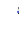 Heavy Duty Digital Leeb Hardness Tester Pen Style Portable Metal Hardness Meter For Carbon Steel, blue with handle and display.