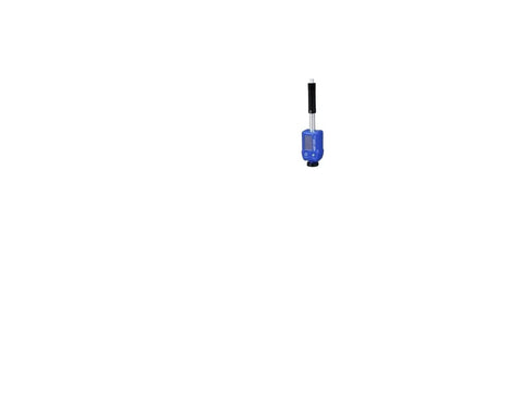 Heavy Duty Digital Leeb Hardness Tester Pen Style Portable Metal Hardness Meter For Carbon Steel, blue with handle and display.