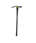2.5 Lb Forged Steel Cut Mattock With Sharp Edge For Ground Prep And Digging, Heavy Duty Garden Tool For Breaking Hard Soil, black handle