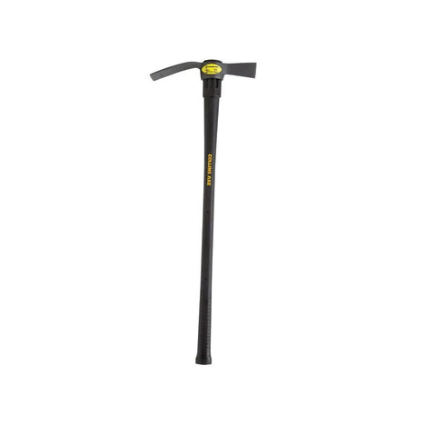 2.5 Lb Forged Steel Cut Mattock With Sharp Edge For Ground Prep And Digging, Heavy Duty Garden Tool For Breaking Hard Soil, black handle