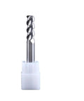 Round nose milling cutter with tungsten carbide bit and white plastic shank adapter for CNC routing