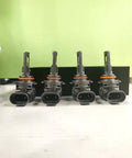 Front view of 9005 9006 LED Bulbs Combo with 100000 Lumens Ultra Bright Daylight 6500K, showing four plug and play bulbs.