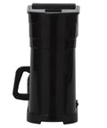 Velocity Brew High Altitude 10-Cup Home Coffee Maker side view showcasing black design and handle