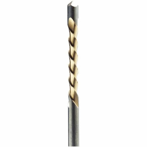 1/8 Inch Drywall Spiral Bit Set 10 Pack For Clean Precise Window And Door Cutouts High Speed Steel Bits Built For Quick Smooth Drywall Cuts With Spiral Saws Pro Grade Contractor Rated, close-up of single high-speed steel bit