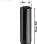 Slotted Spring Pin 6mm x 20mm Plain Finish 65Mn Roll Assortment Kit For Small Machine Projects 30Pcs Axial Slotted Pin