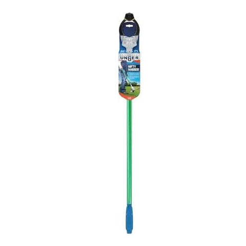 36 inch reacher grabber tool with ergonomic grip for yard cleanup and trash pickup, featuring a built-in magnet for easy reach.