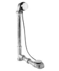 Top Shelf 18 Gauge Solid Brass Tub Drain And Overflow Kit Featuring A Reliable Chain Stopper With Rich Tuscan Brass Finish visible in the image.