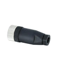M12 8 Pin Female Industrial Circular Connector A Code Straight 2 Pack Field Wireable Sensor Adapter IP67 12mm Shell