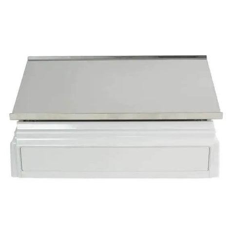 Front view of SC Series Precision Counting Scale with 50 pound capacity and 0.01 pound readability, sleek metal surface.