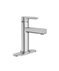 High Arc Bathroom Sink Faucet In Chrome Finish Rinza Style For Any Bathroom Vanity With One Handle Operation Water Saving Aerator