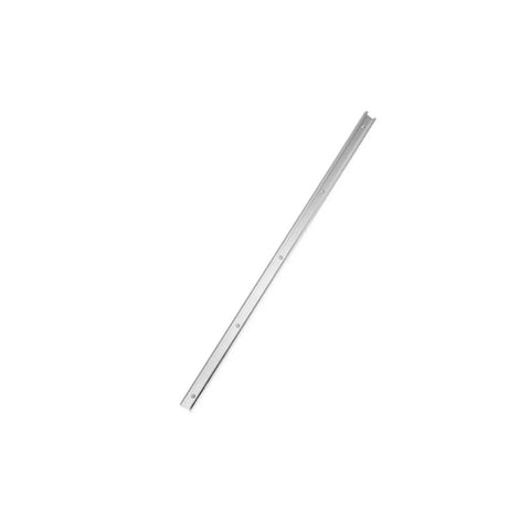 Pro Grade Aluminum Miter Track Jigs T Slot Guide for woodworking, aluminum body, top view for precision cuts and seamless alignment