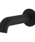 Matte Black Bath Tub Spout With One Half Inch Male Copper Adapter Included, Genuine All Metal Construction, Round Threaded Design