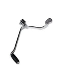 Reliable Motorcycle Gear Shift Lever for GN125 GN150, adjustable iron alloy lever with black rubber tip, side view