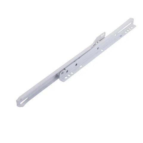 Heavy Duty 12 Inch White Coated Steel Euro Bottom Mount Drawer Slides Quick Install Tracks with Super Smooth Glide