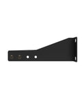 Side view of black steel Two Pack 1U Horizontal 19 Inch Rack Mount Cable Management Bracket for network cabinets