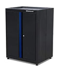 Heavy Duty 9 Piece Garage Tool Storage Workbench With Locking Drawers And Stainless Steel Top Rock Solid modular tool cabinet with two doors.