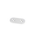 Sturdy L Bracket Corner Brace for Furniture Reinforcement, Heavy Duty Metal Support Plate, Stainless Steel Silver Finish, top view