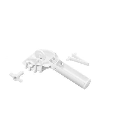 Clip On Pool Tablet Holder For 3 Inch Chlorine Tablets No Fuss Telescoping Pole Attachment with screws and plastic parts
