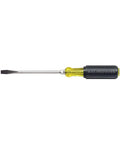 Keystone Tip Screwdriver 3/8-Inch, 12-Inch Heavy Duty Round Shank, Cushion Grip Handle, Chrome Plated, Hex Bolster Reinforced For Tough Jobs