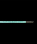 Mid Flex Glow Rod Set With Splinter Guard Coating, close-up of 18-inch glow rod showing stainless steel connector for wire pulling