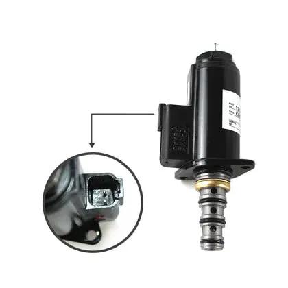 Close-up of Solenoid Valve 1211491 KWE5K31 G24DB30 Heavy Duty Replacement for Excavators with connector detail.