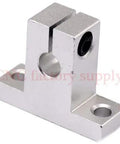 10 Pcs SK16 16mm Linear Bearing Rail Shaft Supports for XYZ Table CNC Router SH16A Linear Motion Guides, Rock Solid High Precision Rails with Smooth Glide for DIY Machining and Pro Builds silver SK16 16mm linear bearing rail shaft support with mounting holes