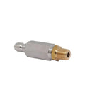 Heavy Duty Pressure Washer Nozzle Filter Quick Connect Quarter Inch QC To Quarter Inch MNPT 5000 PSI Stainless Steel Brass