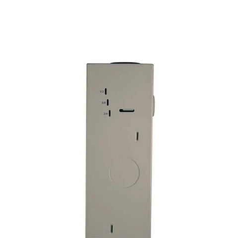 Side view of 15 Inch Wire Enclosure With Removable Door Beefy Heavy Duty Neutral Finish Surface Mount depth indicators visible