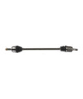 Heavy Duty Front Passenger Side CV Axle Shaft With Precision Engineered CV Joint Assembly Compatible With Honda Fit 2009 2010 2011 Models shown in profile.