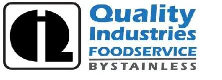 Logo for Quality Industries Foodservice by Stainless, featuring a stylized 'QI' design.