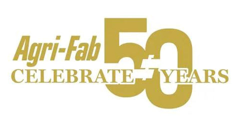 Agri-Fab 50th anniversary celebration logo