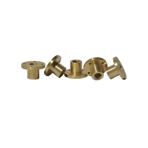 Bulletproof 304 Stainless Steel T10 Lead Screw With Heavy Duty Brass Nut 900mm Long 16mm Pitch solid brass nuts in various angles