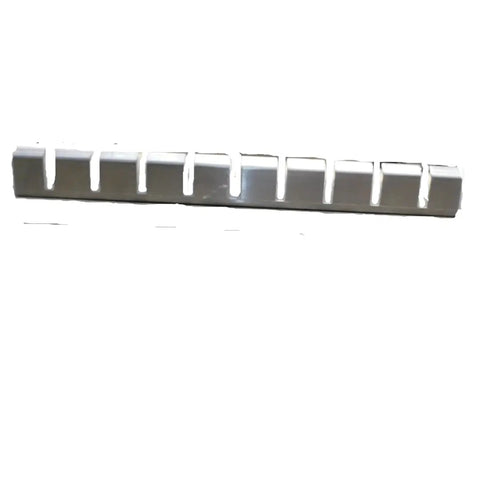 Heavy Duty Aluminum Tool Holder to Keep Your Welding Vise Clamp Pry Bar and More Sorted, 9 Slot Tool Rack, 2in H, side view