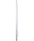 Side view of Claremont Ceiling Medallion Ten And Five Eighths Inch Outside Diameter Five And Three Quarter Inch Inside Diameter One Half Inch Projection Seven Inch Canopy Lightweight Primed For Easy Paint And Quick Installation showing thin profile