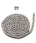 Heavy Duty #60SS Stainless Steel Roller Chain 10 Feet Length Plus Two Connecting Links For Engine And Industrial Machinery Durable Replace Part With Minor Surface Scratches