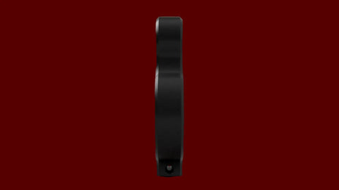 Side view of Pro Grade Long Barrel Band Set For Sniper Factor Models Three Quarter Inch 700cc Carbon Fiber Reinforced PA12 CF15
