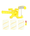 Eight Piece Paint Edger Roller Kit For Walls And Ceilings Ditch The Tape With This Smooth Edge Guide Tool includes yellow roller handle and sponge rollers.