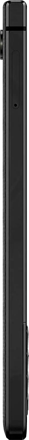 Side view of Unlocked Android Phone With Physical Keyboard And Speed Switch Smooth Flick Typing Sleek Silver Aluminum Build.