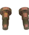 Set Of 2 Jeep Wrangler Seat Belt Upper Shoulder Harness Torx Bolts T50, 7/16-20 Threads, heavy-duty mounting hardware, front view