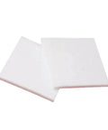 Two White PTFE Plastic Sheets 500x500x0.5mm Heavy Duty Pro Grade Plate for electrical insulation and chemical resistance.