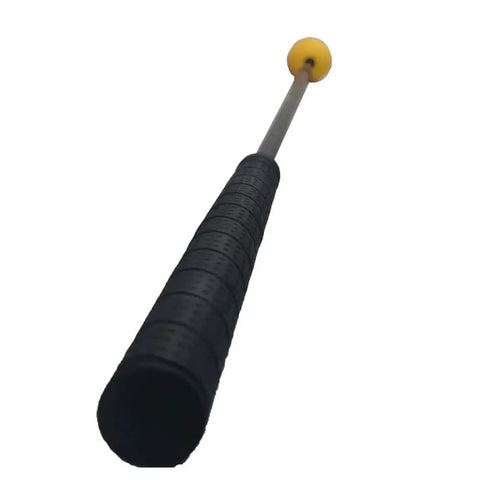 Golf Swing Trainer For Men And Women To Improve Tempo Rhythm Balance And Strength With Easy Indoor And Outdoor Practice, black grip, yellow end