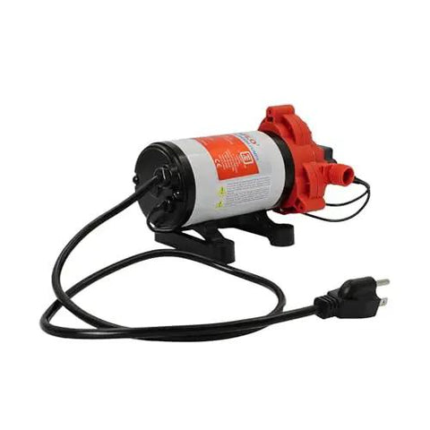 115V AC Heavy-Duty Water Pressure Pump 3.3 GPM at 45 PSI With Self Priming And Smart Pressure Switch For RVs, Caravans, Marine And Industrial Use
