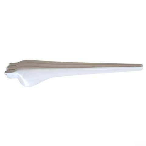 Front view of 580mm Fiberglass Replacement Wind Turbine Blade For Small Turbines, Sturdy and Lightweight, Stable White FRP Blade for Outdoor Use