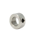 10mm Shaft Collar Lock Ring Set For 3D Printer Parts With M5 Screws, Carbon Steel Nickel Plated, Silver Finish, product close-up