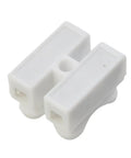 Close-up of Spring Quick Wire Connectors 2 Pin Screwless Terminal Block 20 Pack AWG 20 12 Flame Retardant PP Housing.