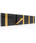 Solid Gold Wall Mounted Coat Hooks For Bathroom And Living Room Heavy Duty Aluminum Clothes Hangers on a white background.