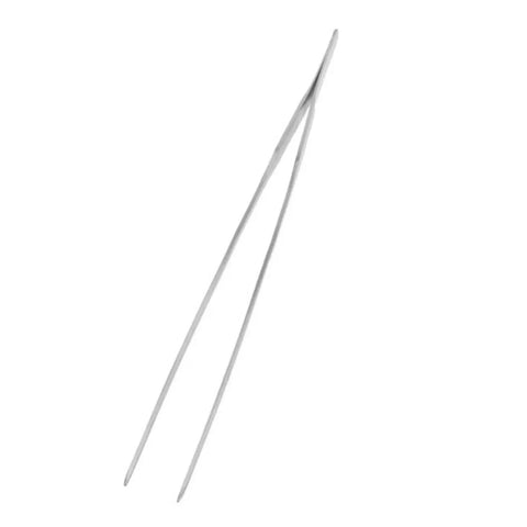 Stainless Steel Aquarium Plant Tweezers Set 2 Pack With Straight And Curved Tips For Easy Fish Tank Planting Durable Rust Resistant Tools For Aquascaping And Aquarium Maintenance, straight-tip tweezer