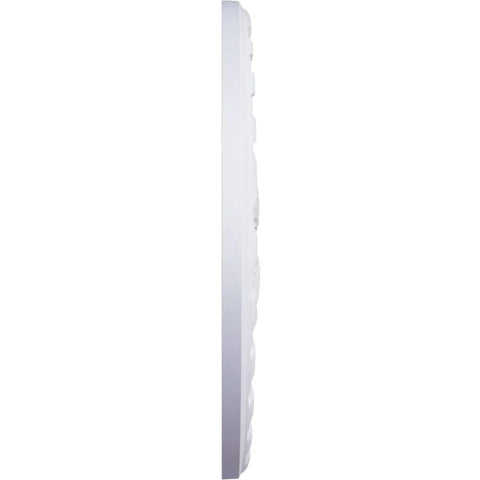 Side view of Palmetto Ceiling Medallion 20 7/8 Inch Outer Diameter And 3 5/8 Inch Inner Diameter With 1 5/8 Inch Projection And 5 Inch Canopy